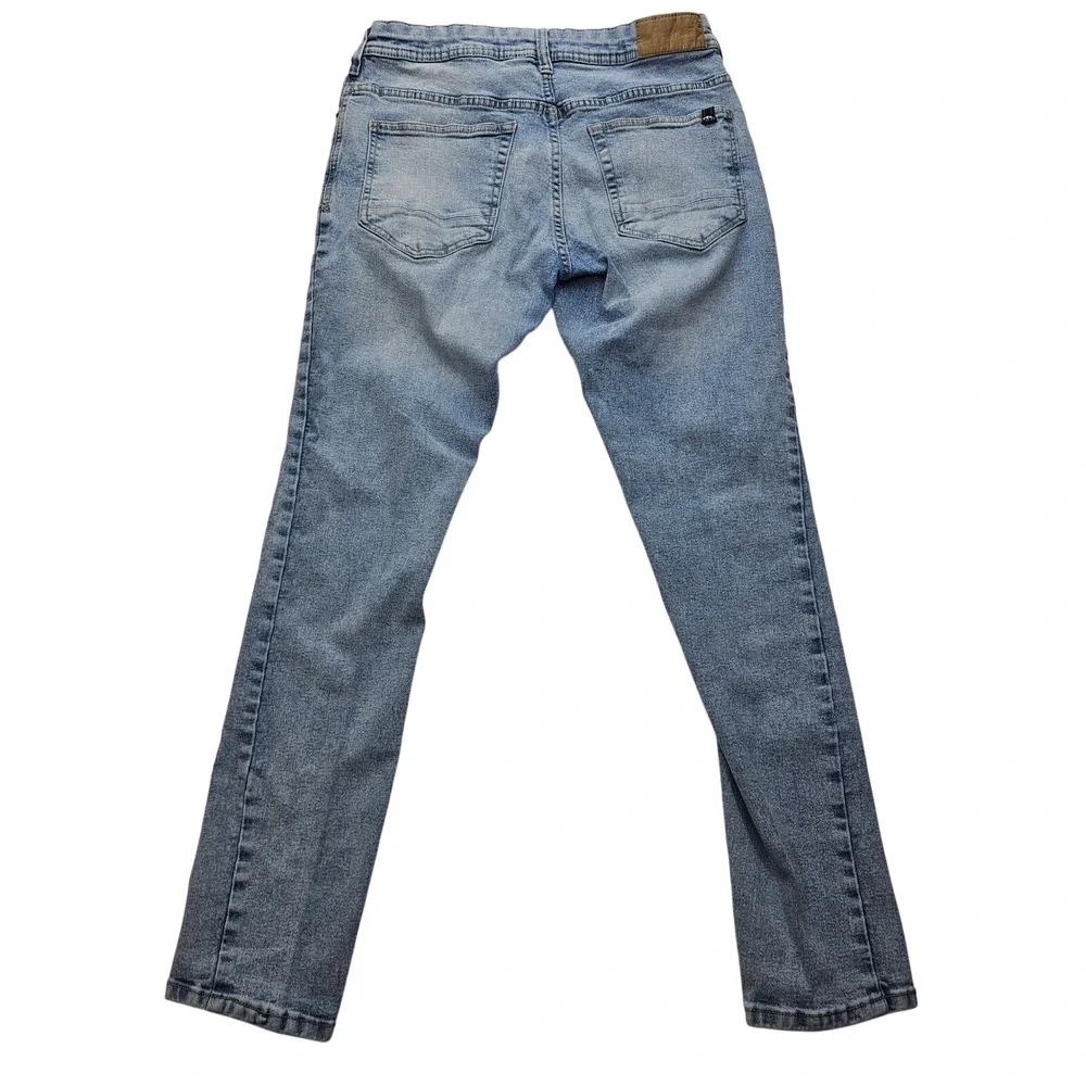 Buffalo David Bitton Max-X Skinny Stretch Jeans Light Wash Denim mens 32x32